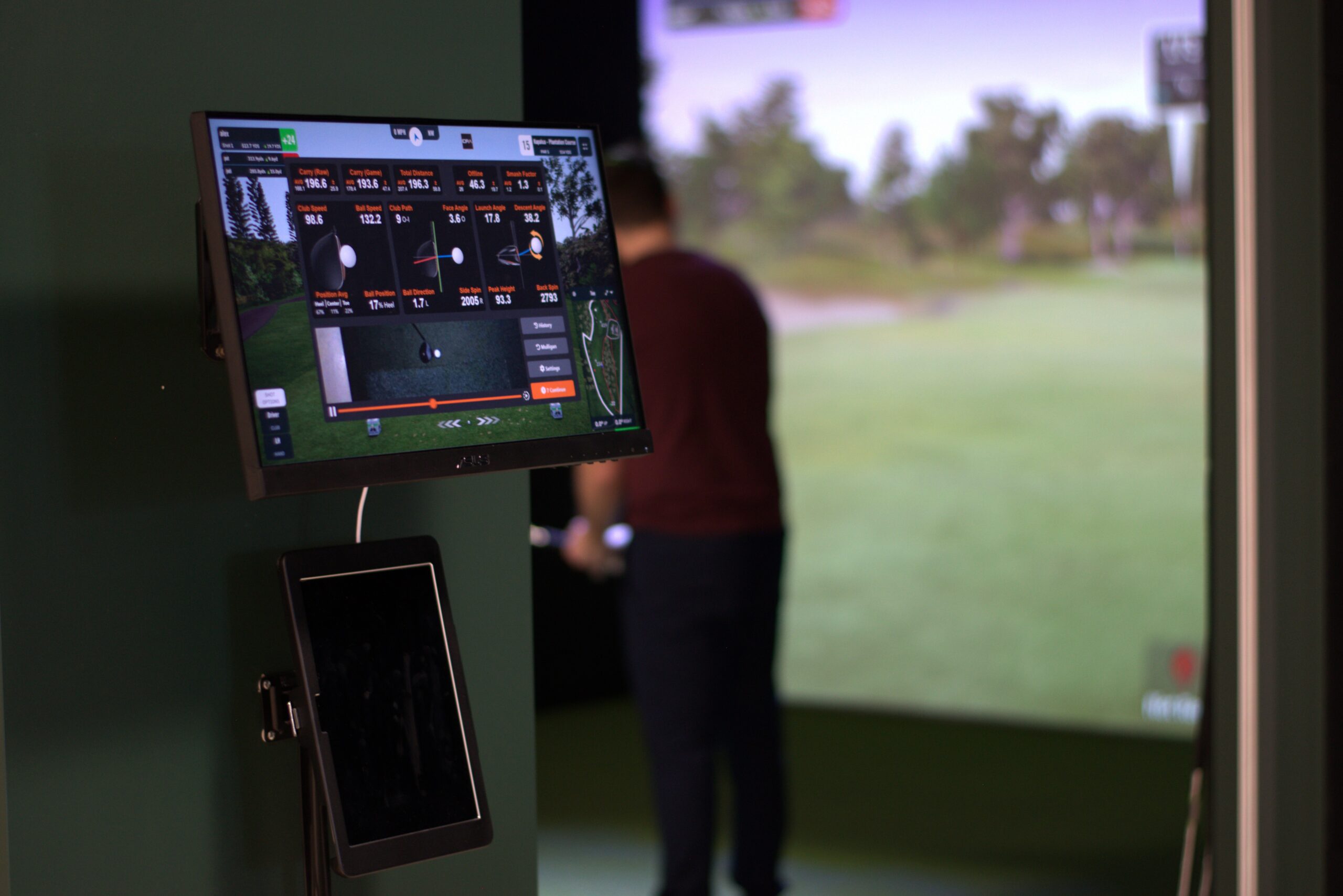 Golfin touchscreen