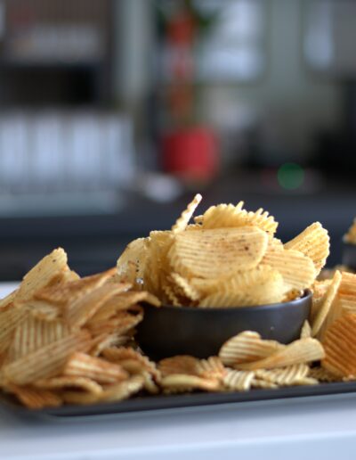 more snacks on bar